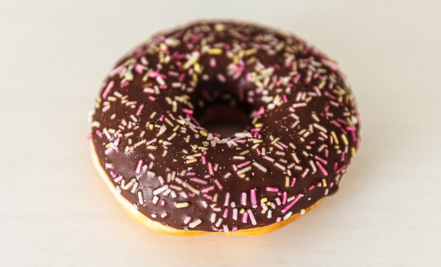 Chocolate sprinkles donut