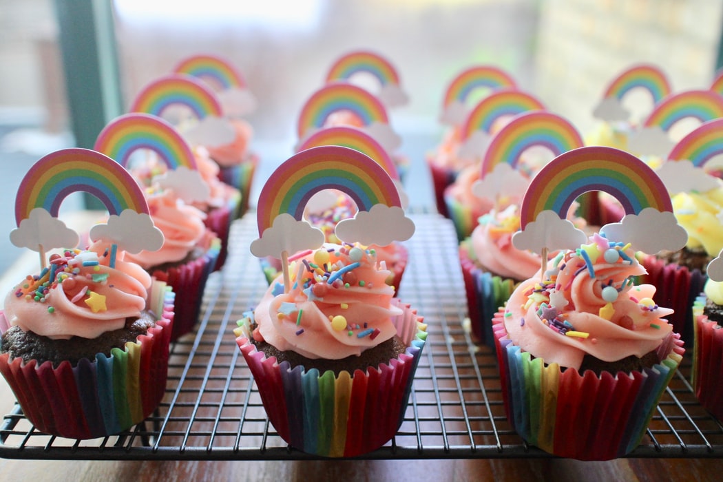 Confetti cupcakes